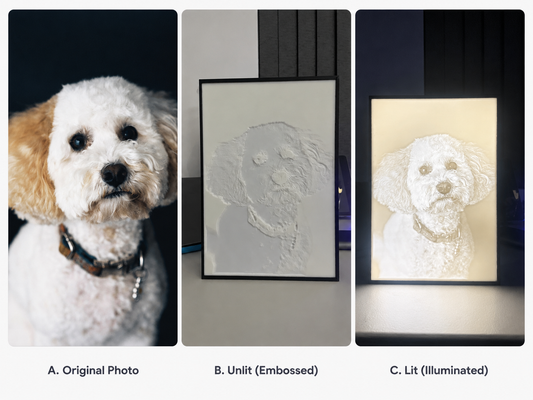 From Photo to Light: Creating a Monochrome Lithophane